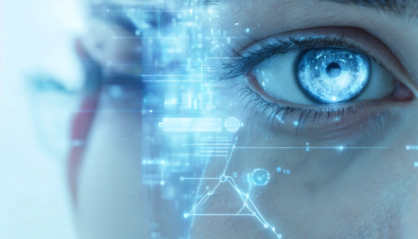 Precise geometric lines symbolizing surgical planning